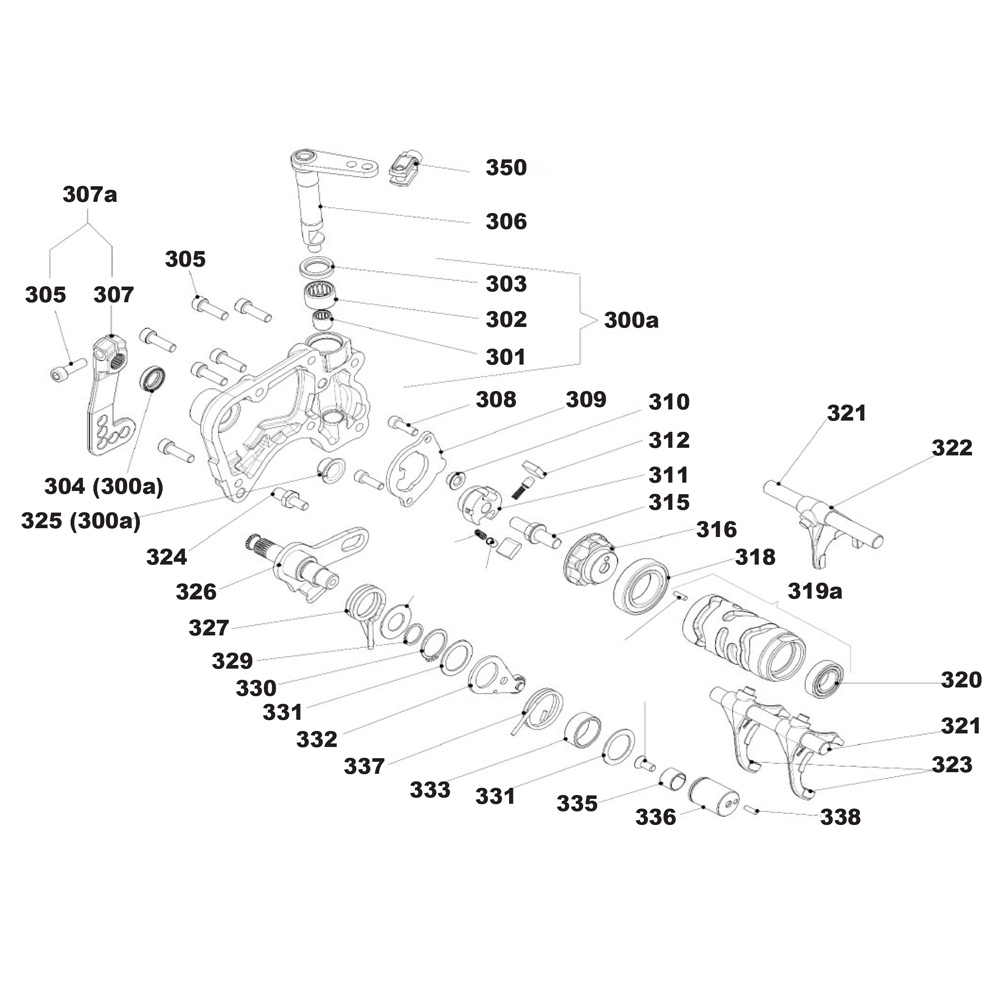 Sélecteur de vitesse IAME Screamer 1 et 2 KZ
