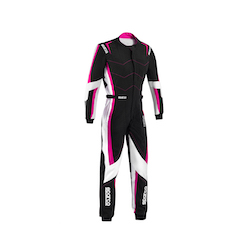 Combinaison Sparco KERB ADVANCED LADY - Noir/Rose/Blanc - ENFANT