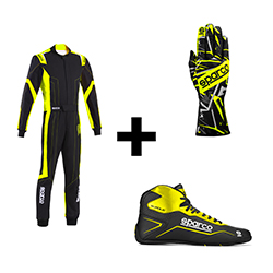 Pack pilote Thunder Rookie Noir/Jaune Adulte