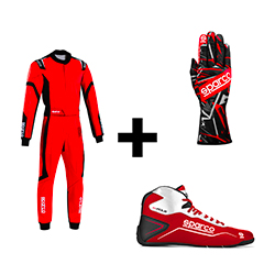 Pack pilote Thunder Rookie Rouge/Noir Adulte