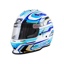Casque Zamp RZ 42 CMR blanc/bleu (type Praga)
