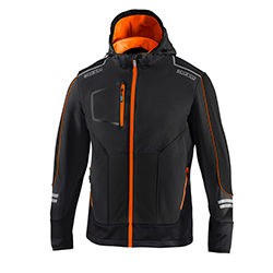 Veste zippée à capuche Tech Soft-Shell York - SPARCO - Noir/Orange