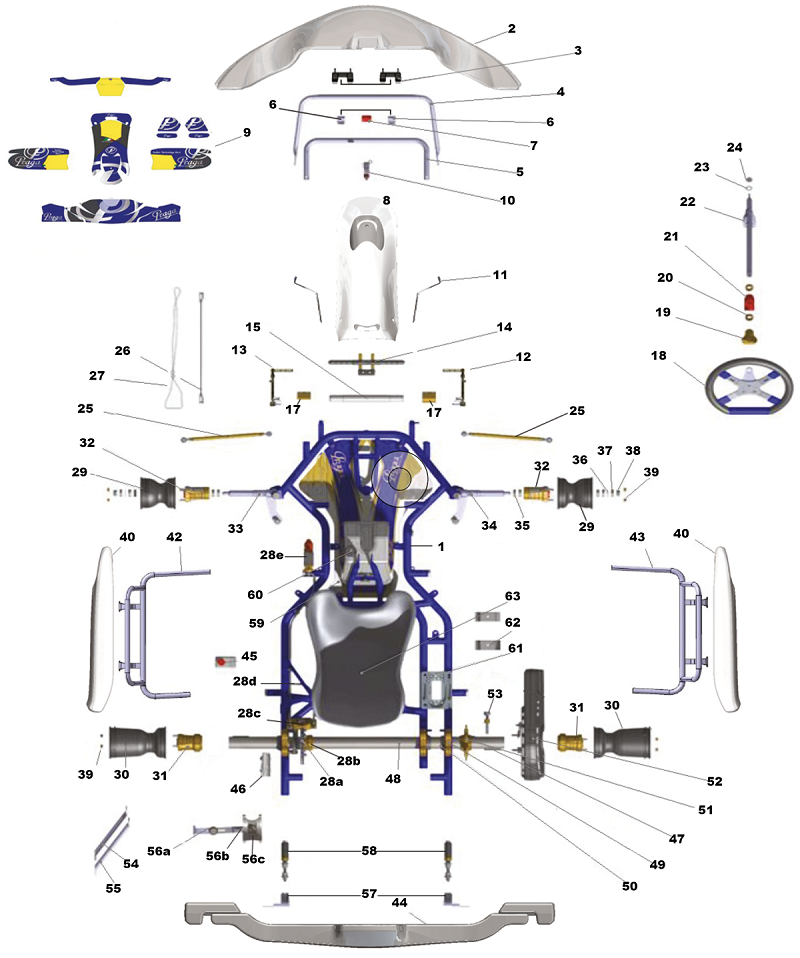 Pièces détachées système de frein IPK - Action Karting : Sécurité,  disponibilité